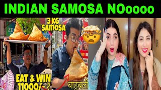 INDIAN FOOD CHALLENGE WILL KILL YOU  EAT SAMOSA AND EARN MONEY [upl. by Refinneg285]