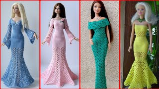 Free Crochet doll Dresses Patterns [upl. by Jacinto]