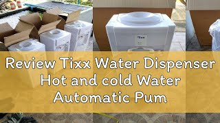 Review Tixx Water Dispenser Hot and cold Water Automatic Pump rack Dispenser Vertical Freestanding [upl. by Accisej]