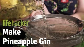 Homemade Pineapple Gin  Eating Trash [upl. by Aztilem]