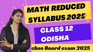 2 second yr Math reduced syllabus 2025class 12 math exam pattern 2025 [upl. by Gudrun]