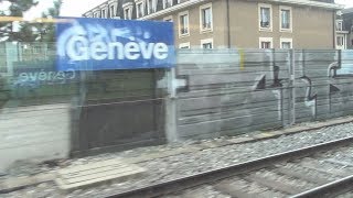 Swiss Federal Railways from Cornavin Geneva to Geneva Airport [upl. by Rieth]