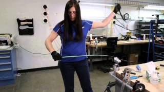 Technical Video How to Prepare the ends of optical fiber ribbon cable for splicing [upl. by Athene]