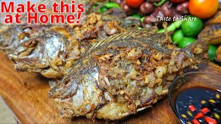 Crispy Garlic Tilapia  Do NOT Boil Fish💯👌How to Cook Crispy Tilapia Recipe❗ [upl. by Hime]