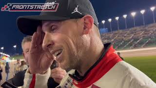 Denny Hamlin Reacts To Kansas Finish And His Race [upl. by Naedan]