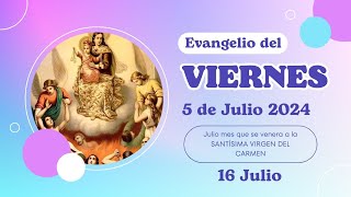 quotMISERICORDIA QUIERO Y NO SACRIFICIOquot 🙏🙏🙏 Evangelio del VIERNES 5 de Julio 2024 [upl. by Atnwahs763]