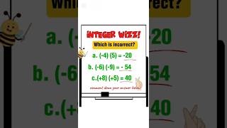 ❌ Which Answer is Incorrect Integer Multiplication Made Easy 🔢 [upl. by Dachi221]