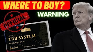 TRB System Review   WARNING   Register Your Trump Products  TRB Membership Card  TRB System [upl. by Riccio]