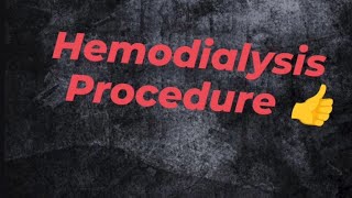 Hemodialysis procedure blood se water ko kaise nikalte hai [upl. by Livvyy966]