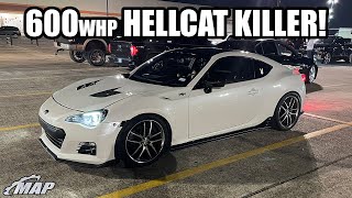 600whp Turbo Subaru BRZ  2800lb Hellcat Killer [upl. by Lipkin]