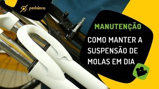 SuspensaÌƒo de bike com molas A manutencÌ§aÌƒo eÌ faÌcil Pedaleria [upl. by Biddy198]