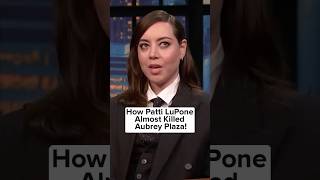 How Patti LuPone Almost Killed Aubrey Plaza 🤯 shorts [upl. by Ennaj]