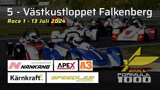 Racehelg 5 Västkustloppet Falkenberg  Race 1 [upl. by Gery]