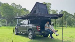 4x4 Car Roof Side Awning truck camping car outdoor awning tent truck pickup offroad awning [upl. by Disini933]