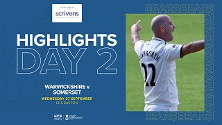 HIGHLIGHTS  Warwickshire v Somerset  County Championship Day Two [upl. by Estrin]