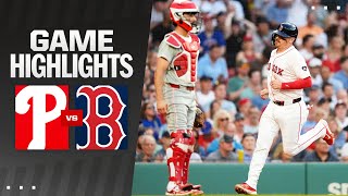 Phillies vs Red Sox Game Highlights 61324  MLB Highlights [upl. by Yuzik]