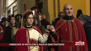 Vimercate in festa con il falò di SantAntonio [upl. by Maggee]