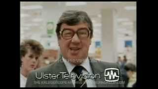 Ulster Television Sales with Frank Carson 1980s Commercial Northern Ireland ITV [upl. by Hildegaard]