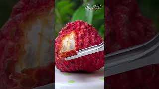 How Pro eat Lychee Fruit [upl. by Analem]