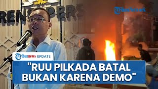 DPR Batal Mengesahkan Revisi UU Pilkada Sufmi Dasco Itu Masih Pagi Bukan karena Eskalasi Demo [upl. by Galasyn]