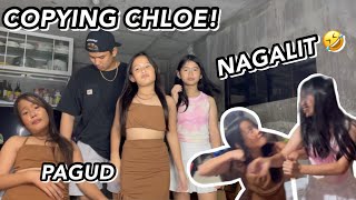 COPYING CHLOE FOR A DAY NAPIKON MARE NIYO 🤣  Grae and Chloe [upl. by Anaitsirc980]