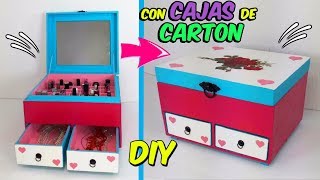 INCREÍBLE DIY RECICLANDO CARTÓN  COMO HACER UN ORGANIZADOR CON TUS PROPIAS MANOS [upl. by Hodge]