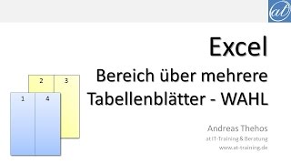 Excel  582  SVERWEIS über mehrere Tabellenblätter mit WAHL [upl. by Sender]