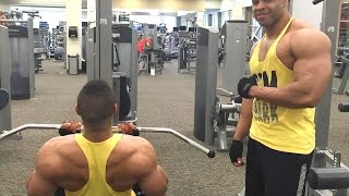 Back amp Biceps Workout to Gain Muscle Mass hodgetwins [upl. by Ainedrag]