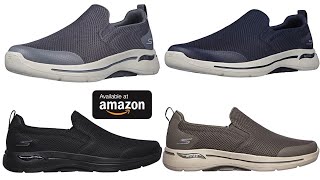 Skechers Mens Gowalk Arch Fit Athletic Slip on Casual Loafer Walking Shoe Sneaker [upl. by Flint846]