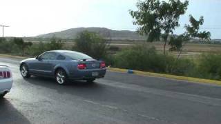 Mustang GT 07 stock vs Mustang GT 08 tuned 14 mile [upl. by Pasadis]