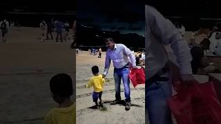 Mujhe ghar nahi jana🤩😍yatha spreading happiness shorts beach 2yearsold fatherlove cutebaby [upl. by Helenka11]