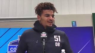 Minkah Fitzpatrick at the NFL combine [upl. by Yttak]