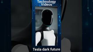 Tesla robot dark future 😯 Tesla Robot Elon Musk tesla robot elonmusk makebot [upl. by Ymot]