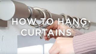 How To Hang Curtains A Guide From west elm [upl. by Adlesirhc]