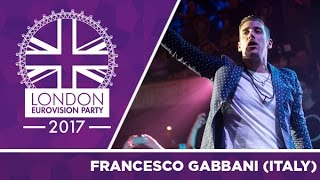 Francesco Gabbani  Occidentalis Karma Italy  LIVE  2017 London Eurovision Party [upl. by Marina]