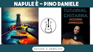 Napule è Pino Daniele  Tutorial Chitarra Accordi [upl. by Ahsyad]