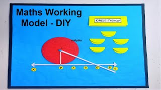 circle theorem working model  maths tlm project  diy  simple and easy  craftpiller [upl. by Coppola]