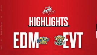 Edmonton Oil Kings at Everett Silvertips 11  WHL Highlights 202324 [upl. by Gannon]