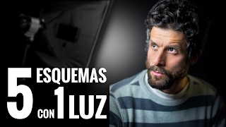 5 ESQUEMAS de ILUMINACIÓN con 1 LUZ [upl. by Itsrejk]