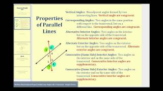 Properties of Parallel Lines [upl. by Thill12]