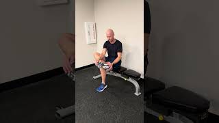 Seated Ankle Dorsiflexion Mobilization [upl. by Lantz452]