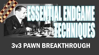 Chess Endgame Study 3 vs 3 Pawn Breakthrough [upl. by Ettenahs]