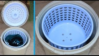 How to Make a SPIN DRYER using Bucket amp Basket  Very Easy [upl. by Kciredes]