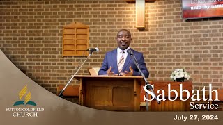 SDA Church  Sutton Coldfield  Birmingham UK  July 27 2024  Sabbath Service [upl. by Giacomo125]