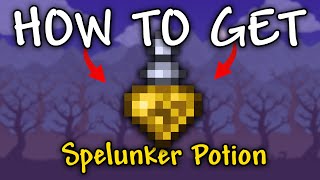 How to Get Spelunker Potion in Terraria 1449  Spelunker Potion Terraria [upl. by Chassin]