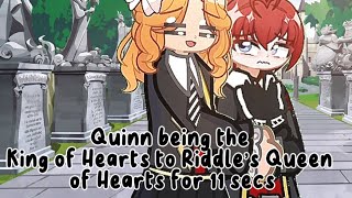 Quinn being the King of Hearts to Riddle’s Queen of Hearts for 11 secs 💞🫂 TWISTED WONDERLAND [upl. by Aymer]