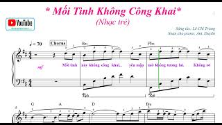 Mối Tình Không Tên  sheet piano Demo [upl. by Sharma384]