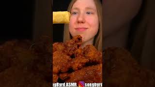 ASMR JAPANESE FRIED CHICKEN KARAAGE MUKBANG No Talking EATING SOUNDS 🍗 shorts [upl. by Ainerbas]