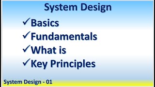 System Design 01  Basics  Fundamentals  Key Principles  Separation of Concerns  Scalability [upl. by Almeria574]