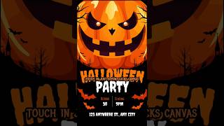 Secret Halloween Templates in Canva halloween2024 [upl. by Deeraf]